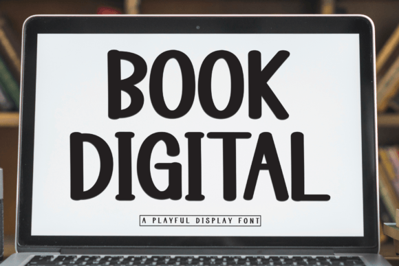 Book Digital: A Bold Display Font for Eye-Catching Designs