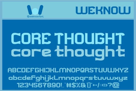 Core Thought: Elegant Display Font for Creatives