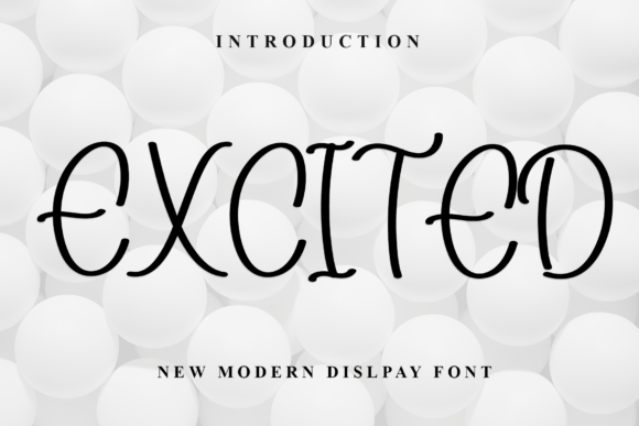 Excited: A Refined Display Font for Modern Branding and Elegant Design