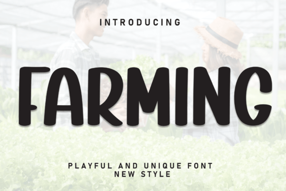 Farming: A Bold Display Font for Strong Messages
