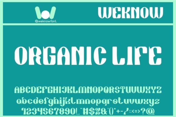 Introducing Organic Life: A Groovy, Whimsical Font for Bold Brand Identities