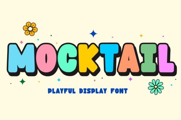 Mocktail: A Bold Display Font for Playful Culinary and Seasonal Design