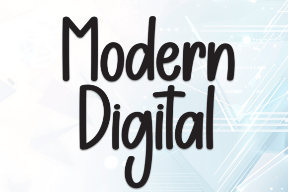 Modern Digital: A Bold Handwritten Font for Design
