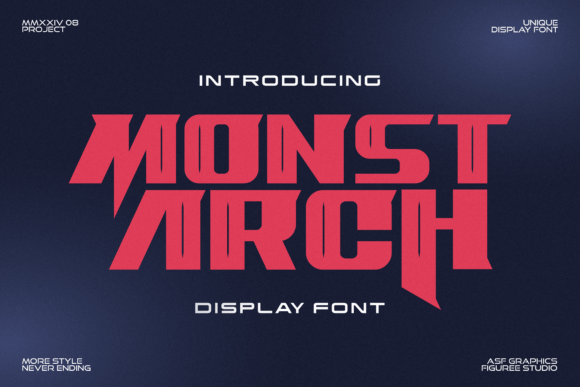 Monstarch: The Bold Display Font That Commands Attention