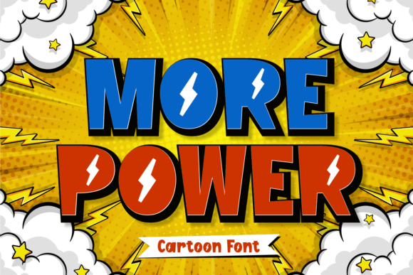 More Power: The Electrifying Cartoon Font for Dynamic Designs