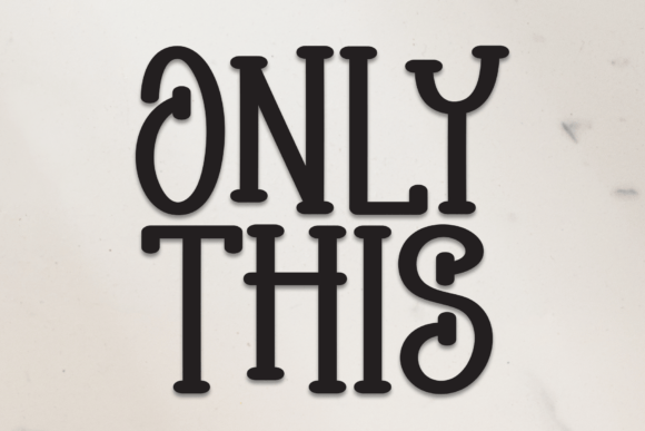 Only This: A Sweet and Friendly Handwritten Font
