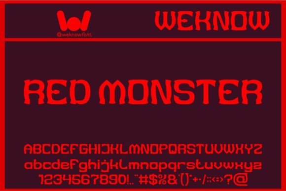 Red Monster: A Gothic Display Font for Bold Brands
