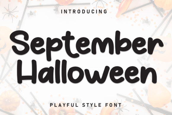 September Halloween: A Bold Handwritten Typeface