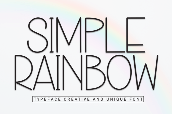 Simple Rainbow: A Sleek Modern Display Font