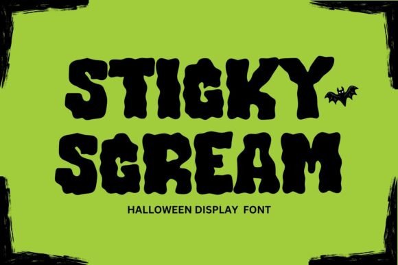 Sticky Scream: The Ultimate Dripping Halloween Font