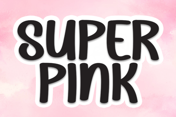 Super Pink: A Bold Display Font for Vibrant Design Projects
