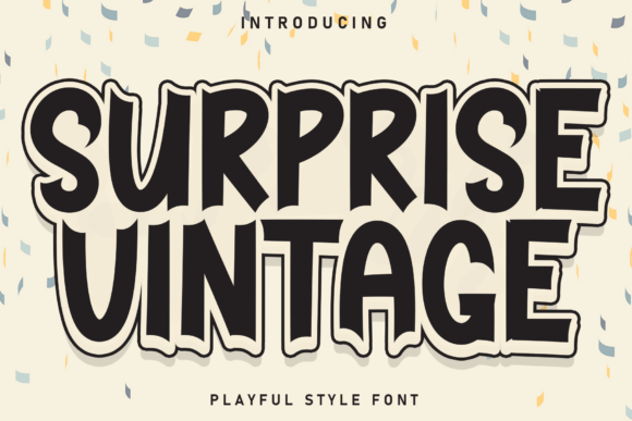 Surprise Vintage: Bold Retro Font Charm