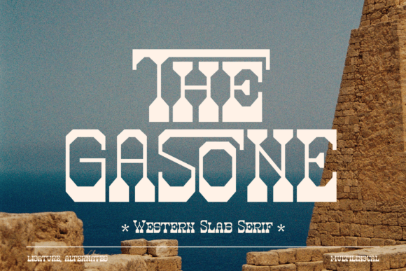 The Gasone: A Bold Western Typeface for Rugged Designs