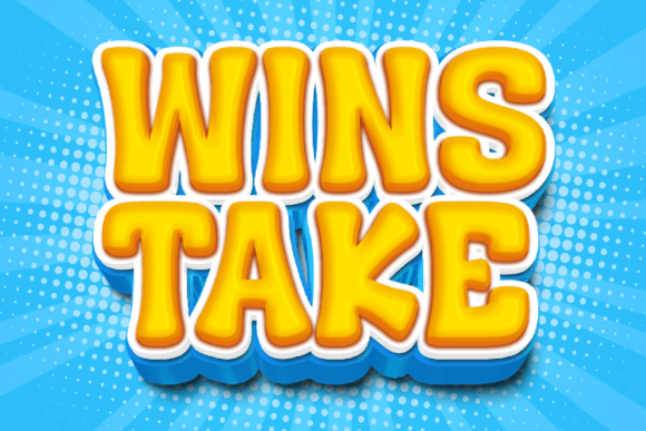 Wins Take: A Bold Display Font for Superhero Vibes