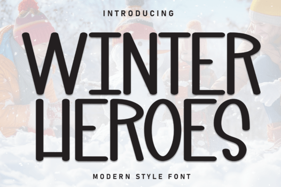 Winter Heroes: A Whimsical Handcrafted Display Font